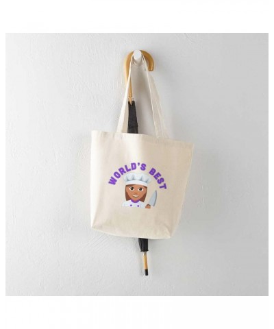 World's Best Chef Tote Bag Natural Canvas Tote Bag, Cloth Shopping Bag $9.11 Travel Gear