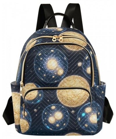 Women's Medium Fashion Backpack Cosmic Balls Print Ladies Travel Daypack Aesthetic Shoulder Bag 10.2×5.1×12.5 IN $18.35 Backp...