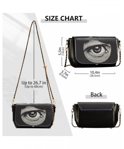 Crossbody Bags for Women Trendy Women's Black Shoulder Bag Small PU Leather Flap Cross Body Bag Handbags Pattern22 $17.62 Cro...