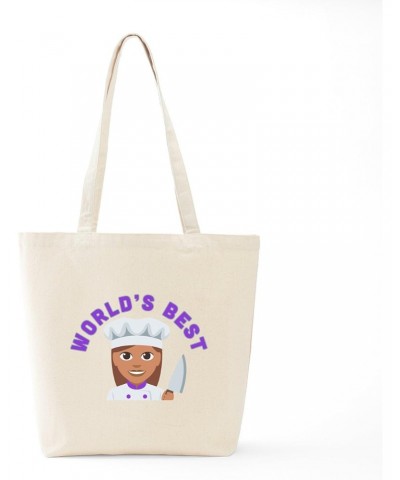 World's Best Chef Tote Bag Natural Canvas Tote Bag, Cloth Shopping Bag $9.11 Travel Gear