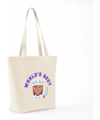 World's Best Chef Tote Bag Natural Canvas Tote Bag, Cloth Shopping Bag $9.11 Travel Gear