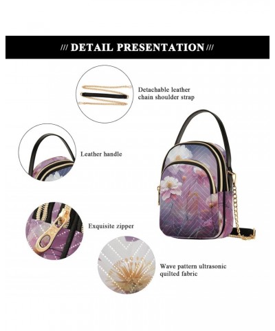 Abstract Daisy Flowers Womens Sling Backpack Crossbody Chain Shoulder Bags Waist Packs Multipurpose Handbags for Travel Shopp...