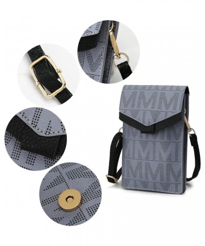 MKF Small Crossbody Cell Phone Purse Wallet for Women – PU Leather Cellphone Bag – Case with Shoulder Strap Evelynn Grey $11....