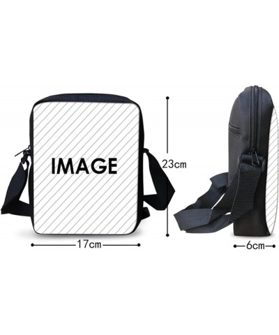 Small Crossbody Bags with Zipper,Large Capacity Tops Shoulder Messenger Bag for Women Men Kids Cute Santa Claus $12.18 Crossb...