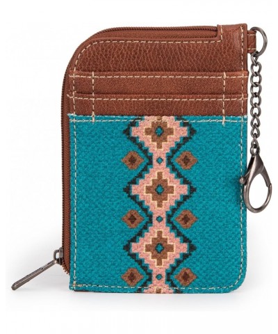 Wrangler Wallets for Women Boho Aztec Card Holder WG2202-W005CF Angel Diamond Turquoise $13.74 Wallets