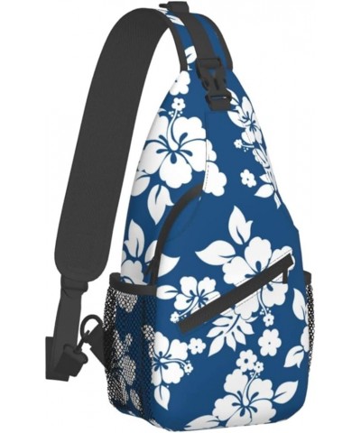 Colorful Succulent Print Trendy Casual Daypack Versatile Crossbody Backpack Shoulder Bag Fashionable Chest Bag Hawaii Flower ...