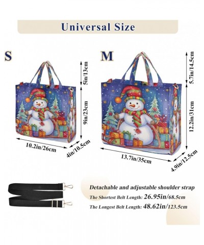 Christmas Snowman Crossbody Bag Women Corduroy Tote Bags Casual Shoulder Handbag Hobo Messenger Bag, S $12.21 Totes