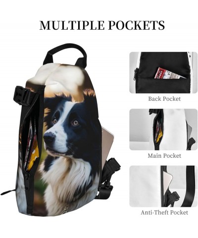 Panda Print Crossbody Backpack Bag Diagonally Travel,Hiking,Lightweight Sling Bag Cute Dog $18.17 Backpacks