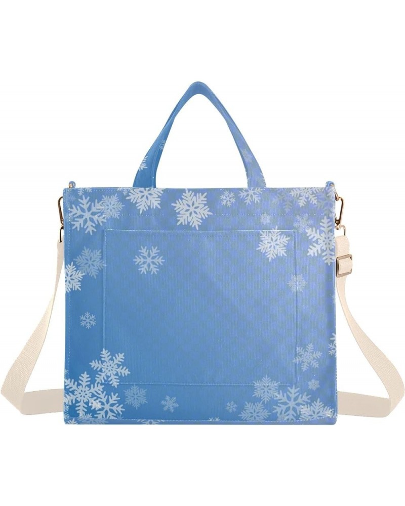 Snowflake Flying Women's Tote Handbags Top Handle Satchel Shoulder Bag Crossbody Bag for Office Travel M $14.52 Totes