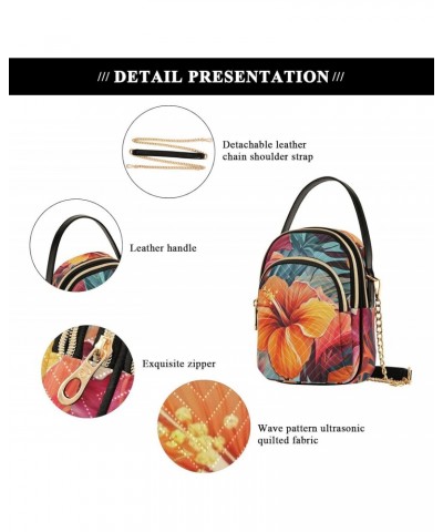 Lily Flowers Orange Womens Sling Backpack Crossbody Chain Shoulder Bags Waist Packs Multipurpose Handbags for Travel Shopping...