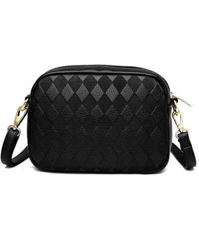 Small Crossbody Bag for Women Classic Shoulder Bag Cute Black Purse with Zipper Closure and Adjustable Strap C $13.49 Crossbo...