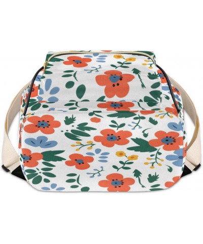 Flower Printed Backpack Purse for Women PU Leather Lightweight Ladies Shoulder Fashion Satchel Bags Travel Casual Daypack $23...