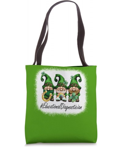 Educational Diagnostician Lucky Women Gnomes St Patricks Day Tote Bag $15.07 Totes