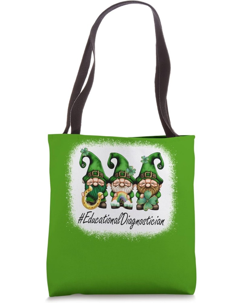 Educational Diagnostician Lucky Women Gnomes St Patricks Day Tote Bag $15.07 Totes