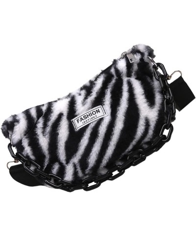 2pcs Underarm Bag Zebra-stripe Bag Travel Handbags for Women Crossbody Sling Bag Womens Crossbody Black $7.59 Crossbody Bags