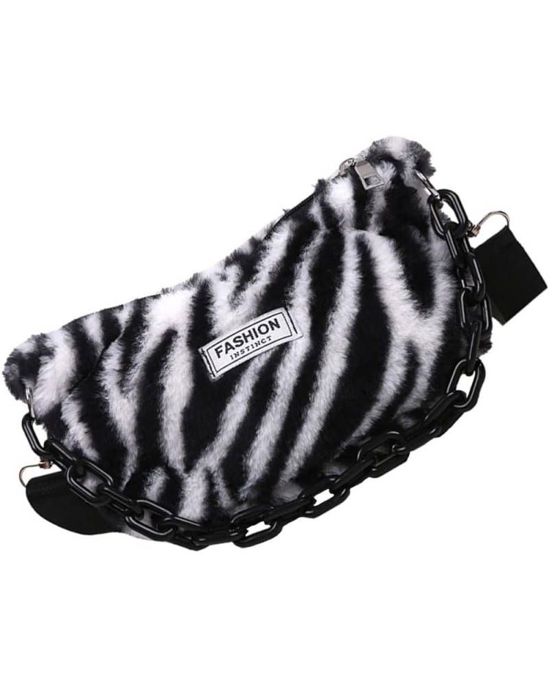 2pcs Underarm Bag Zebra-stripe Bag Travel Handbags for Women Crossbody Sling Bag Womens Crossbody Black $7.59 Crossbody Bags