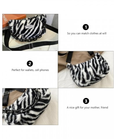 2pcs Underarm Bag Zebra-stripe Bag Travel Handbags for Women Crossbody Sling Bag Womens Crossbody Black $7.59 Crossbody Bags