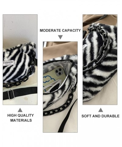 2pcs Underarm Bag Zebra-stripe Bag Travel Handbags for Women Crossbody Sling Bag Womens Crossbody Black $7.59 Crossbody Bags