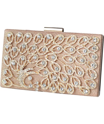 Shiny Evening Bag for Womens Peacock Rhinestones Purses and Handbags Classic Clutch Crossbody Shoulder Bags Pink $26.31 Eveni...