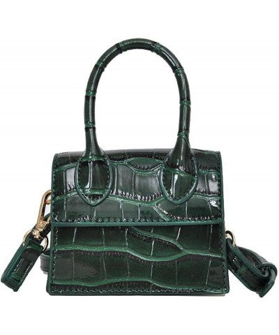 Women's Mini Handbag Messenger Bag Crocodile Pattern Shoulder Bag Lvse $32.04 Totes