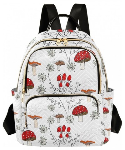 Small Backpack for Women Travel Bag Red Mushroomsbranches Daypack Purse Fashion Shoulder Bag Rucksack Medium B54 $10.40 Backp...