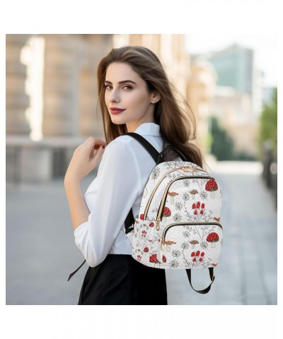 Small Backpack for Women Travel Bag Red Mushroomsbranches Daypack Purse Fashion Shoulder Bag Rucksack Medium B54 $10.40 Backp...