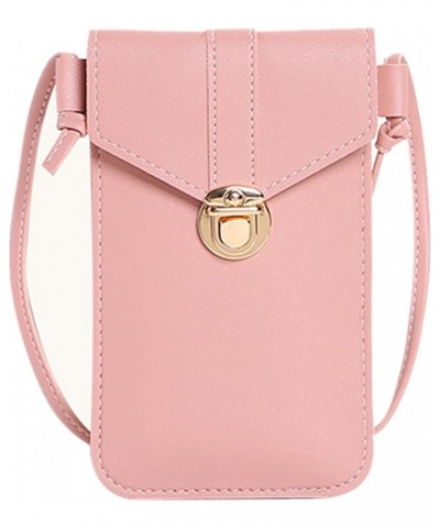 Small Crossbody Bags for Women Stylish Leather Satchel Wallet Casual Mini Over Shoulder Handbag Purse,black Pink $11.02 Totes