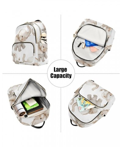 Elephant Fashion Backpack Purse Ladies Fashion Rucksack Travel Shoulder Bag Casual Daily Backpack Work College Bag Medium $16...