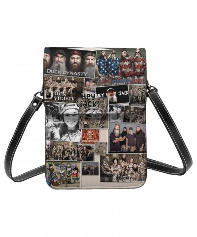 Duck Reality Show Dynasty Programme Collage Small Cell Phone Purse Shoulder Bags Cell Phone Purse Clutch Handbag For Women Gi...