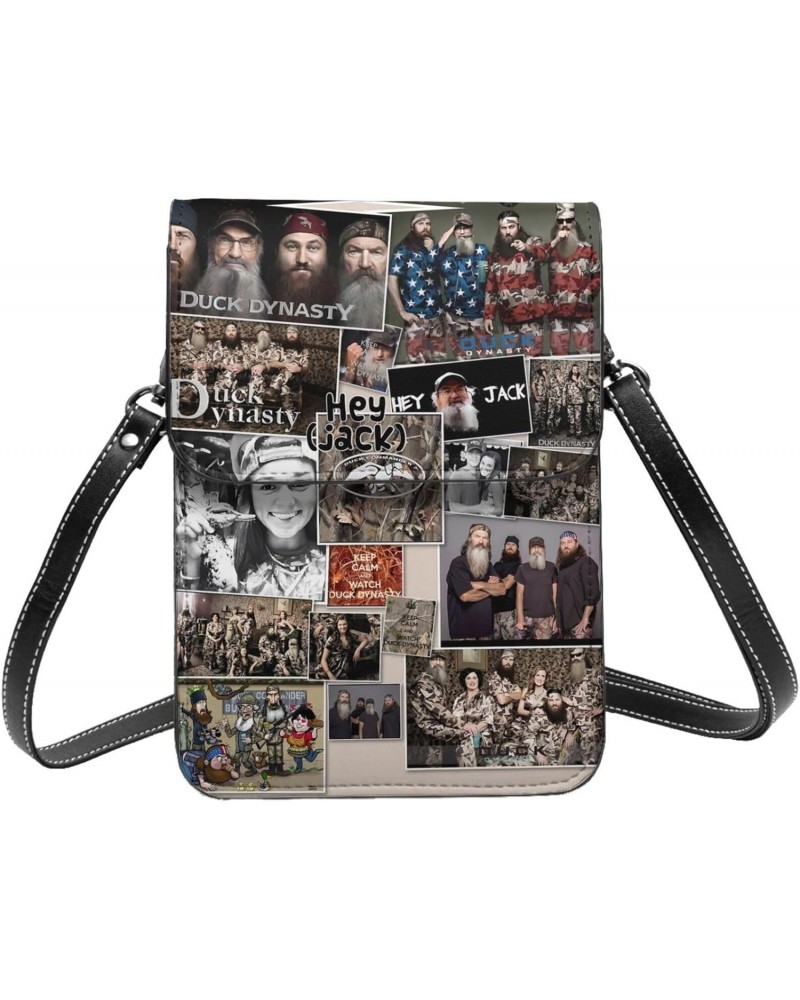 Duck Reality Show Dynasty Programme Collage Small Cell Phone Purse Shoulder Bags Cell Phone Purse Clutch Handbag For Women Gi...