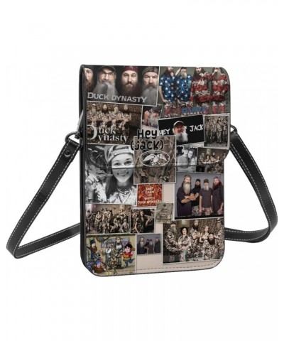 Duck Reality Show Dynasty Programme Collage Small Cell Phone Purse Shoulder Bags Cell Phone Purse Clutch Handbag For Women Gi...