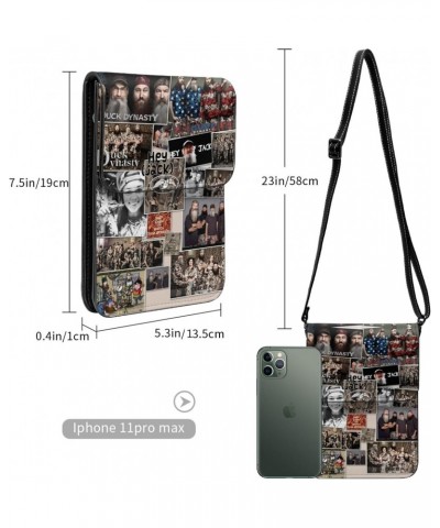 Duck Reality Show Dynasty Programme Collage Small Cell Phone Purse Shoulder Bags Cell Phone Purse Clutch Handbag For Women Gi...