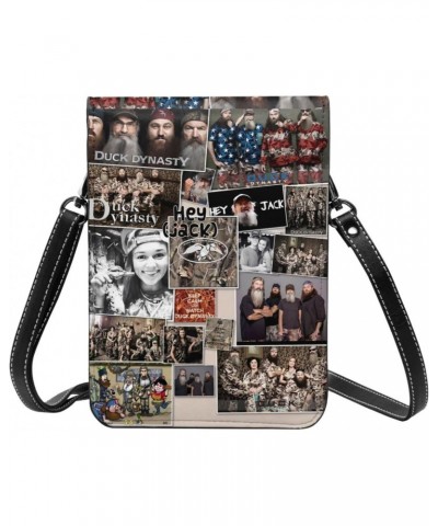 Duck Reality Show Dynasty Programme Collage Small Cell Phone Purse Shoulder Bags Cell Phone Purse Clutch Handbag For Women Gi...