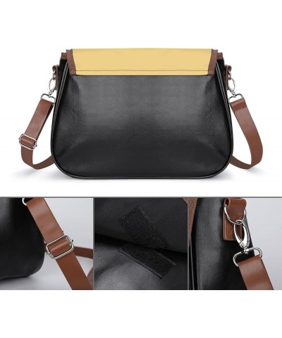 Fashion Crossbody Bags Women's Shoulder Bags Classic City Leather Satchels Hobo Bags Cute Smiling Color3 $22.35 Hobo Bags