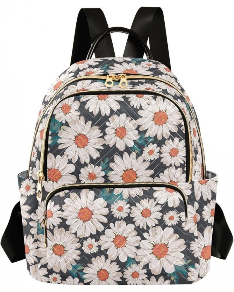 Floral Daisy Casual Fashion Polyester Travel Rucksack Shoulder Bag Color Medium $20.34 Backpacks