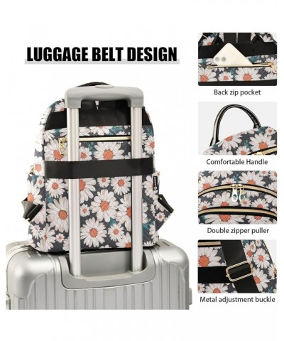 Floral Daisy Casual Fashion Polyester Travel Rucksack Shoulder Bag Color Medium $20.34 Backpacks