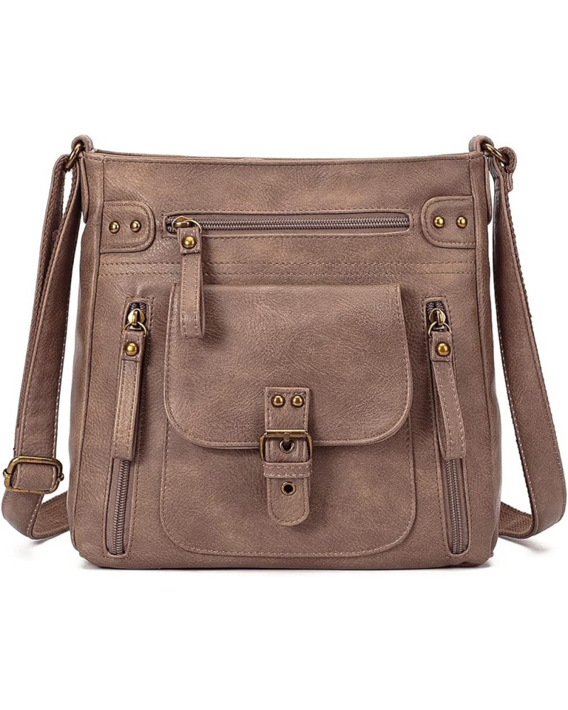 Crossbody Purses for Women K-light Brown $20.50 Shoulder Bags