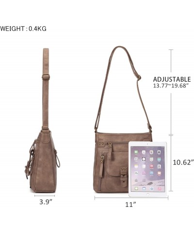 Crossbody Purses for Women K-light Brown $20.50 Shoulder Bags