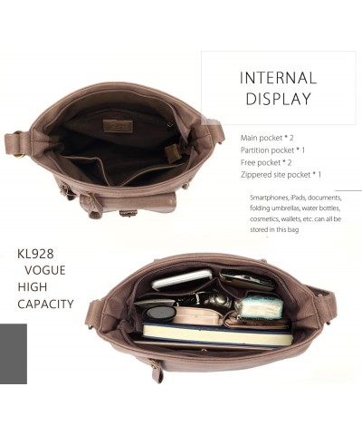 Crossbody Purses for Women K-light Brown $20.50 Shoulder Bags