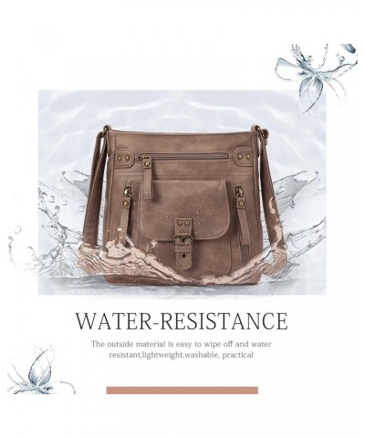 Crossbody Purses for Women K-light Brown $20.50 Shoulder Bags