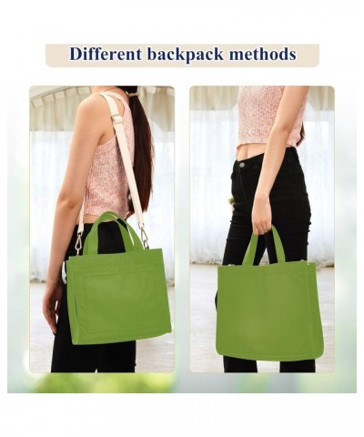 Green Hand Bag Small Handbag Corduroy Work Bags for Women Tote Corduroy Tote Bag Birthday Bag Olive Drab $10.12 Totes