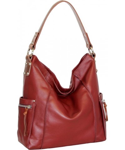 Alberta Leather Hobo Cabernet $60.00 Hobo Bags