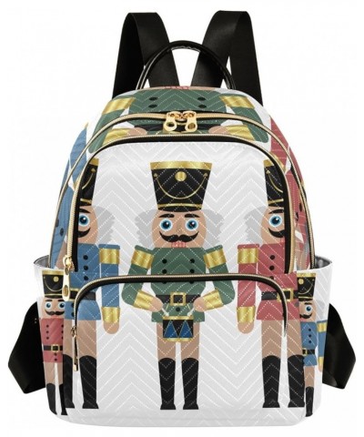 Christmas Women Backpack Nutcracker Trio Drum Anti-Theft Travel Backpack with Luggage Belt Durable Lightweight Handbag Lady P...