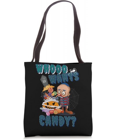 Spooky Season Who Wants Candy Halloween Party Clown Tote Bag $12.00 Totes