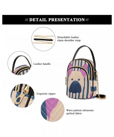 French Bulldog Crossbody Bags for Women Quilted Chain Crossbody Purses Trendy Cross Body Phone Purse Handbag $10.92 Crossbody...