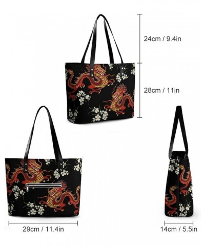 Large Capacity Work Tote Bags Leather Commuter Bag Handbags With Zipper Color277 $18.28 Shoulder Bags