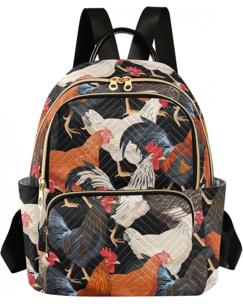 Hens Fashion Backpack Purse for Women Multipurpose Casual Daypack with Multi Pockets & Secured Zipper Stylish Backpack for Tr...