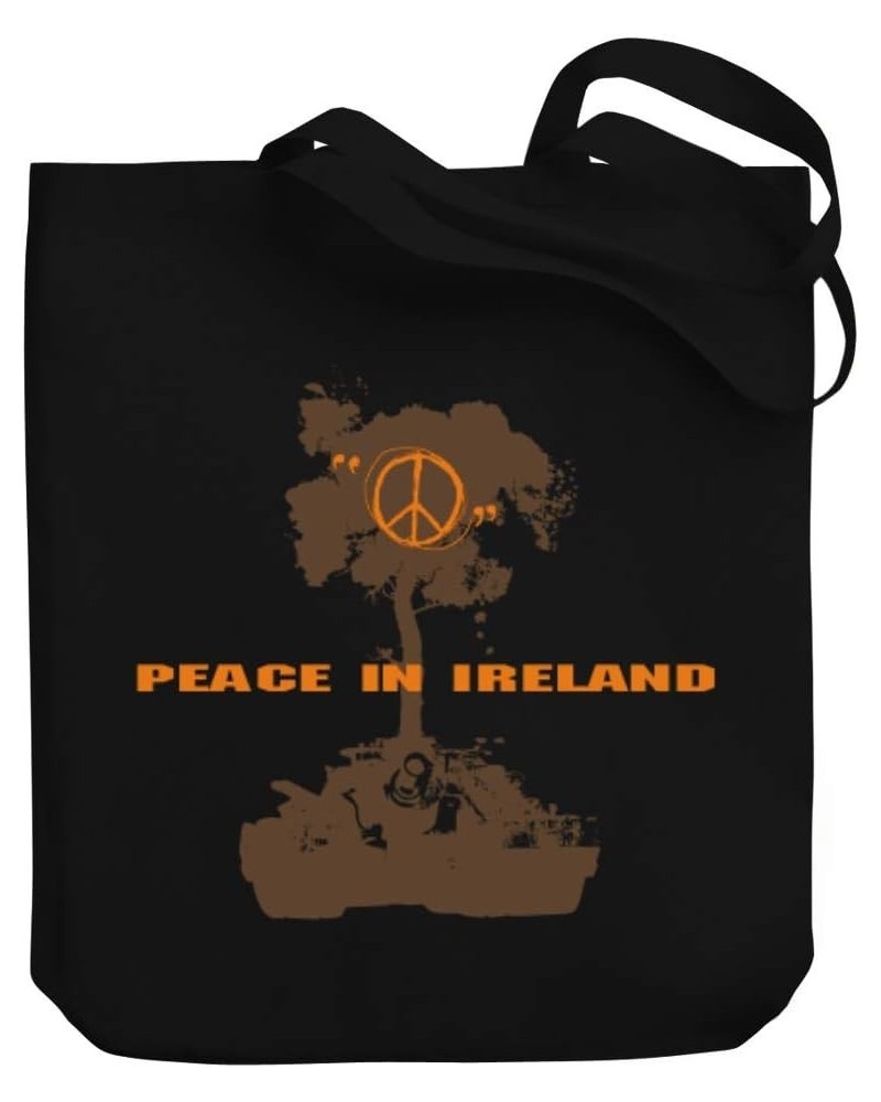 Peace in Ireland Tank Canvas Tote Bag 10.5" x 16" x 4 $18.80 Totes