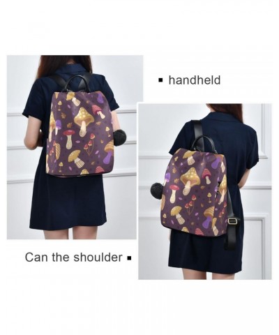 Autumn Forest Mushroom Backpack Purse for Women Travel Casual Daypack College Bookbag Work Business Ladies Shoulder Bag $19.7...