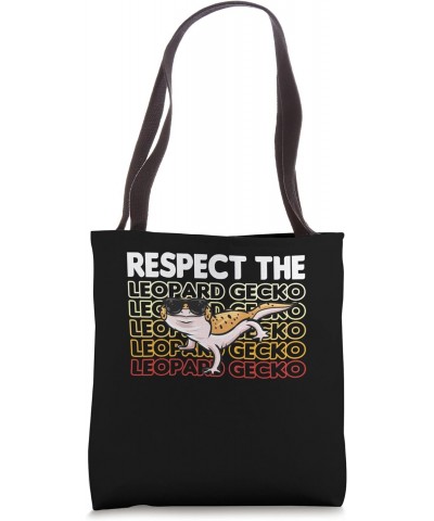 Respect The Leopard Gecko Tote Bag $13.39 Totes